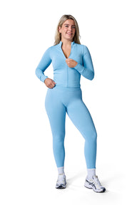 Super Sculpt Leggings In Sky Blue