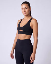 Elara Sports Bra In Black + Elevate Legging in Black