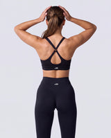 Elara Sports Bra In Black + Elevate Legging in Black