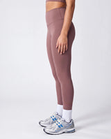 Racerback Sports Bra In Cocao + Balance Leggings In Cocao