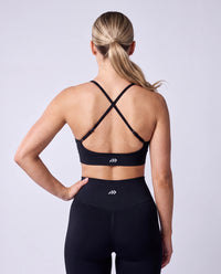 Low Back Bra In Black + Sculpt Legging In Black
