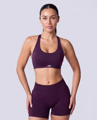 Intensity Halterneck Bra In Grape + Intensity Short In Grape