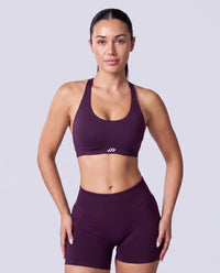 Intensity Halterneck Bra In Grape + Intensity Short In Grape