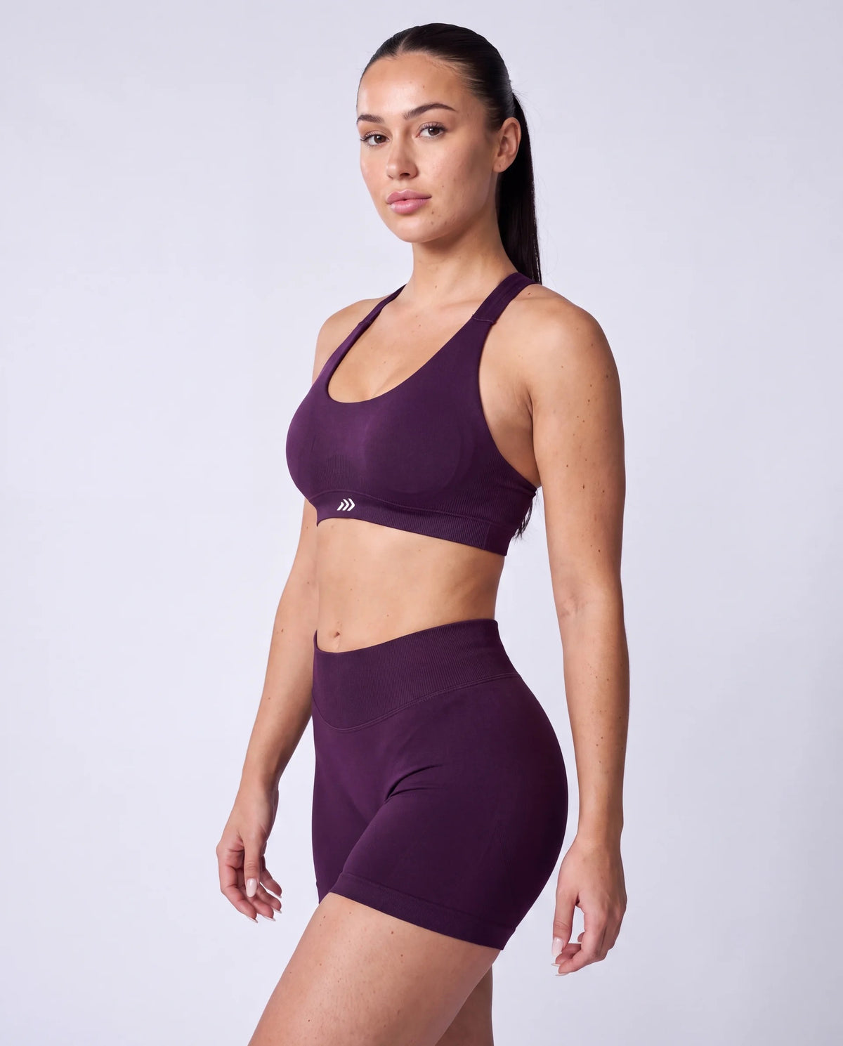 Intensity Halterneck Bra In Grape + Intensity Short In Grape