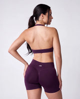 Intensity Halterneck Bra In Grape + Intensity Short In Grape