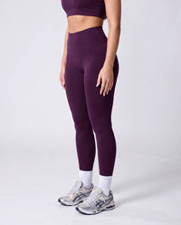 Sculpt 1/4 Zip Up In Grape + Intensity Legging In Grape
