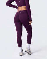 Sculpt 1/4 Zip Up In Grape + Intensity Legging In Grape