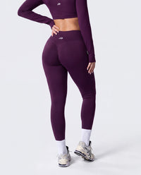 Sculpt 1/4 Zip Up In Grape + Intensity Legging In Grape
