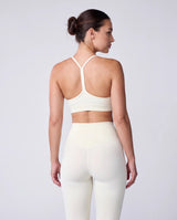 Racerback Sports Bra + Balance Leggings In Butter Yellow