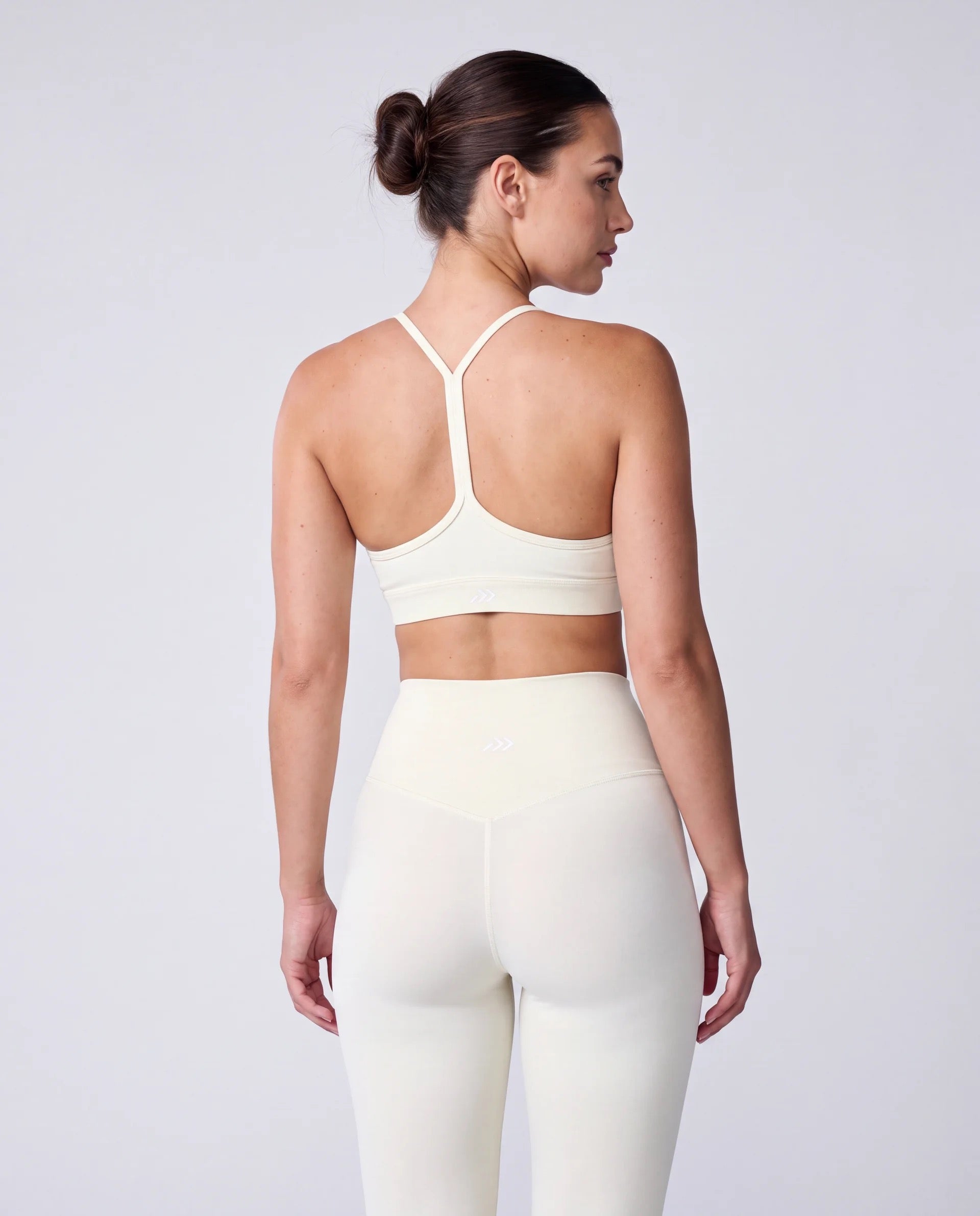 Racerback Sports Bra + Balance Leggings In Butter Yellow