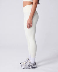 Racerback Sports Bra + Balance Leggings In Butter Yellow