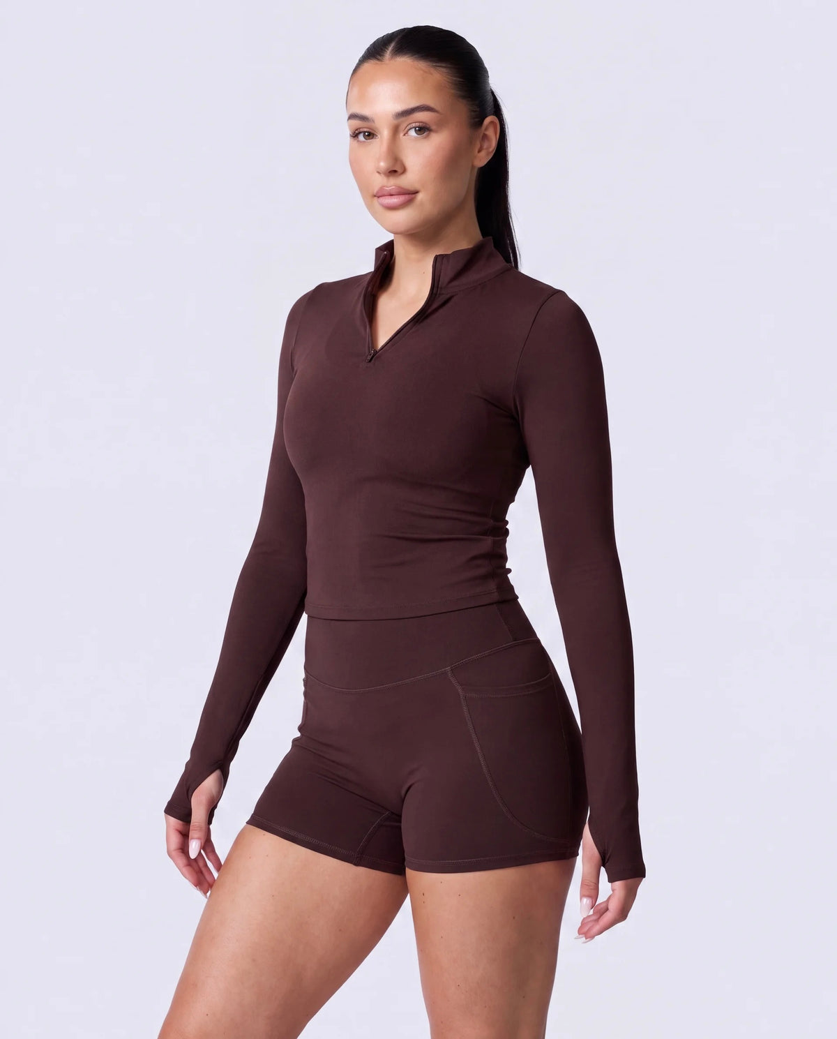 Soft Active 1/4 Zip Pullover + Soft Active Pocket Short