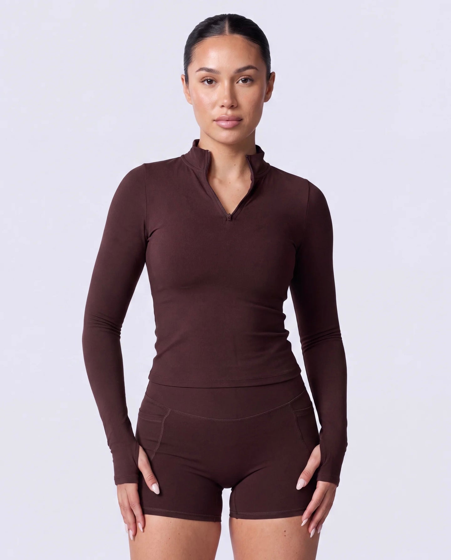 Soft Active 1/4 Zip Pullover + Soft Active Pocket Short