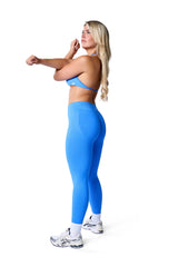 Sculpt Ribbed Leggings In Cobalt