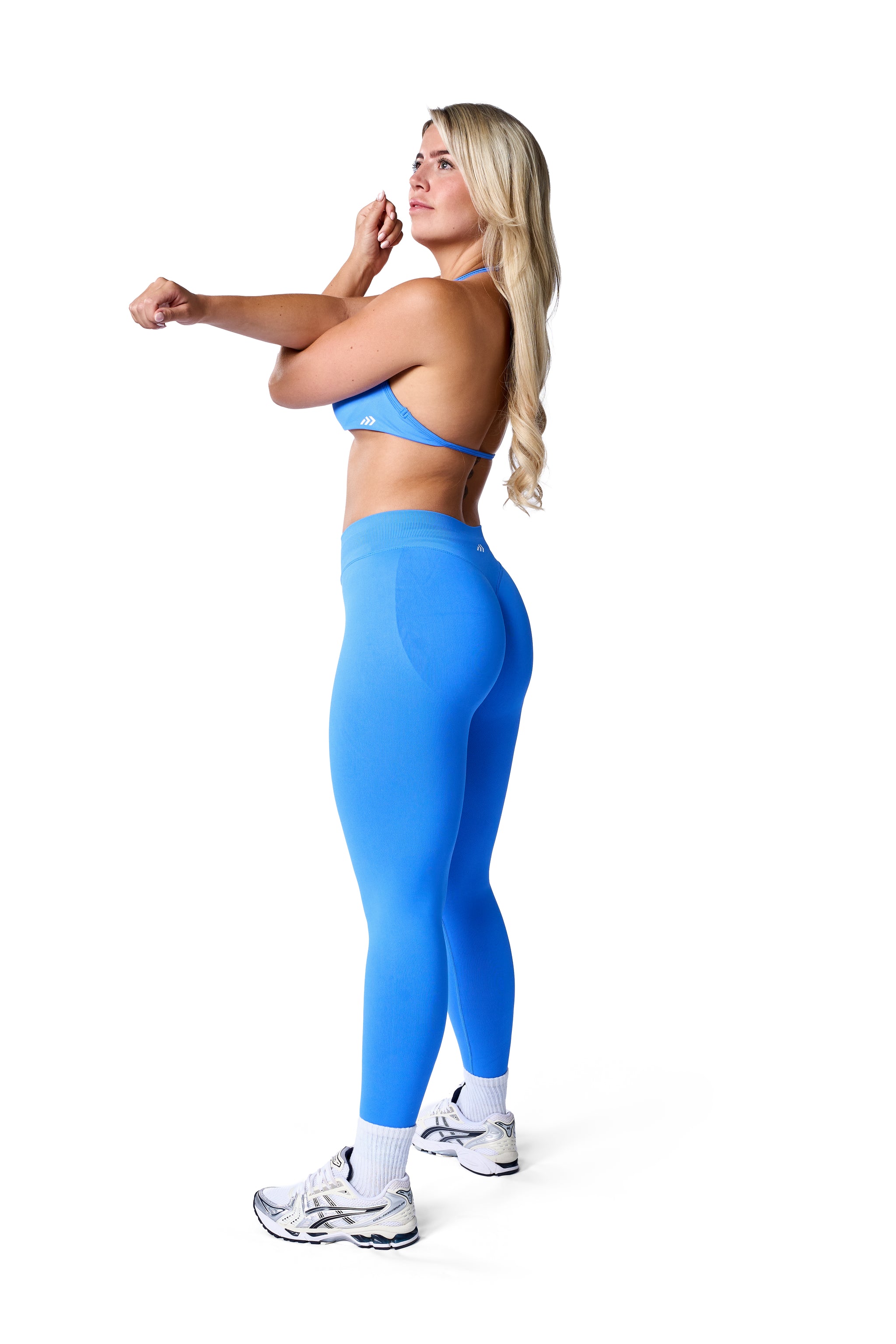 Sculpt Ribbed Leggings In Cobalt