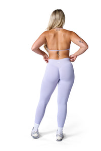 Sculpt Ribbed Leggings In Lavender