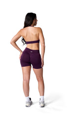 Super Sculpt Halterneck Sports Bra In Grape