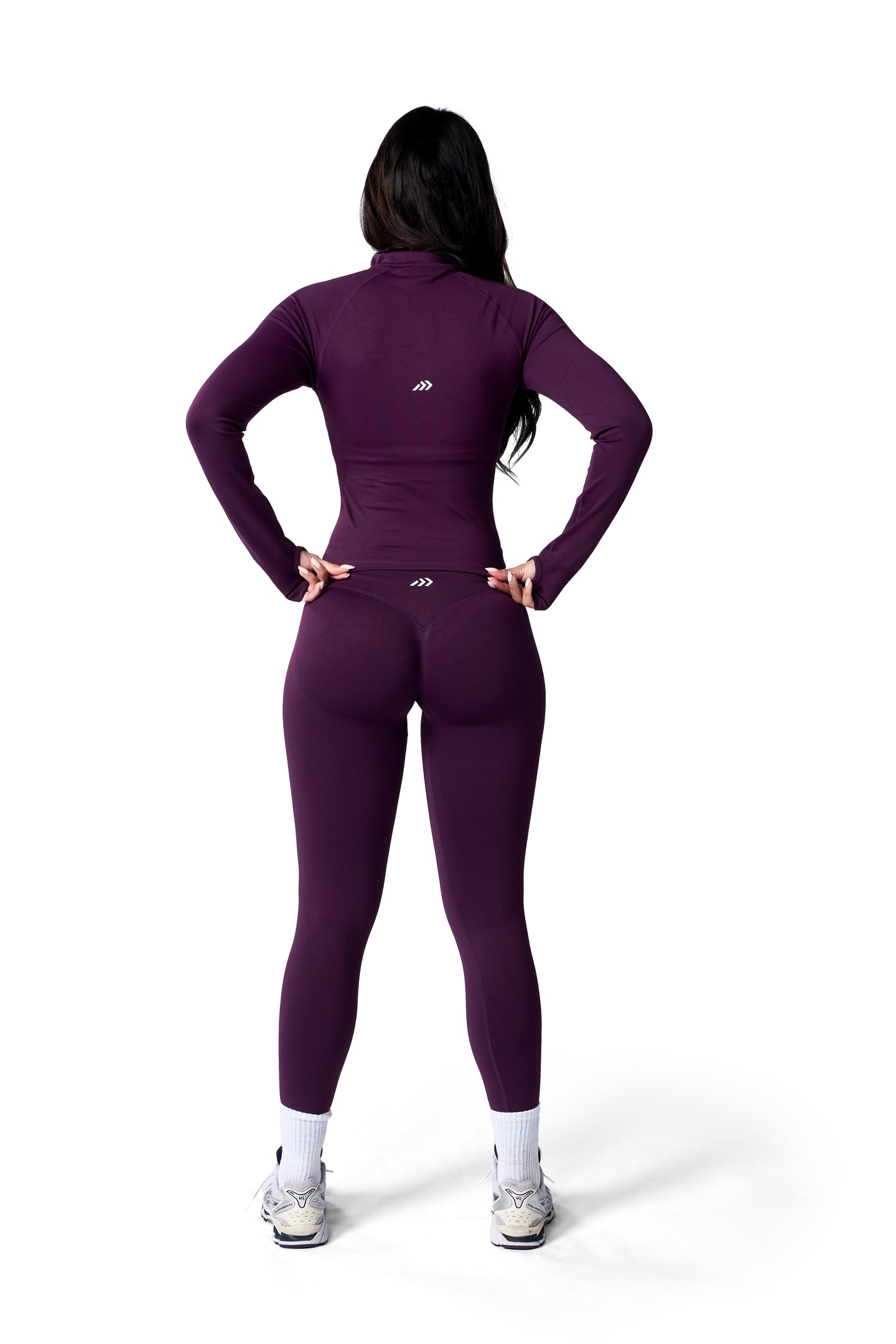 Super Sculpt 1/4 Zip Up In Grape