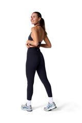 Aura Halterneck Crop Top In Black