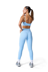 Soft Active Sports Bra In Soft Blue