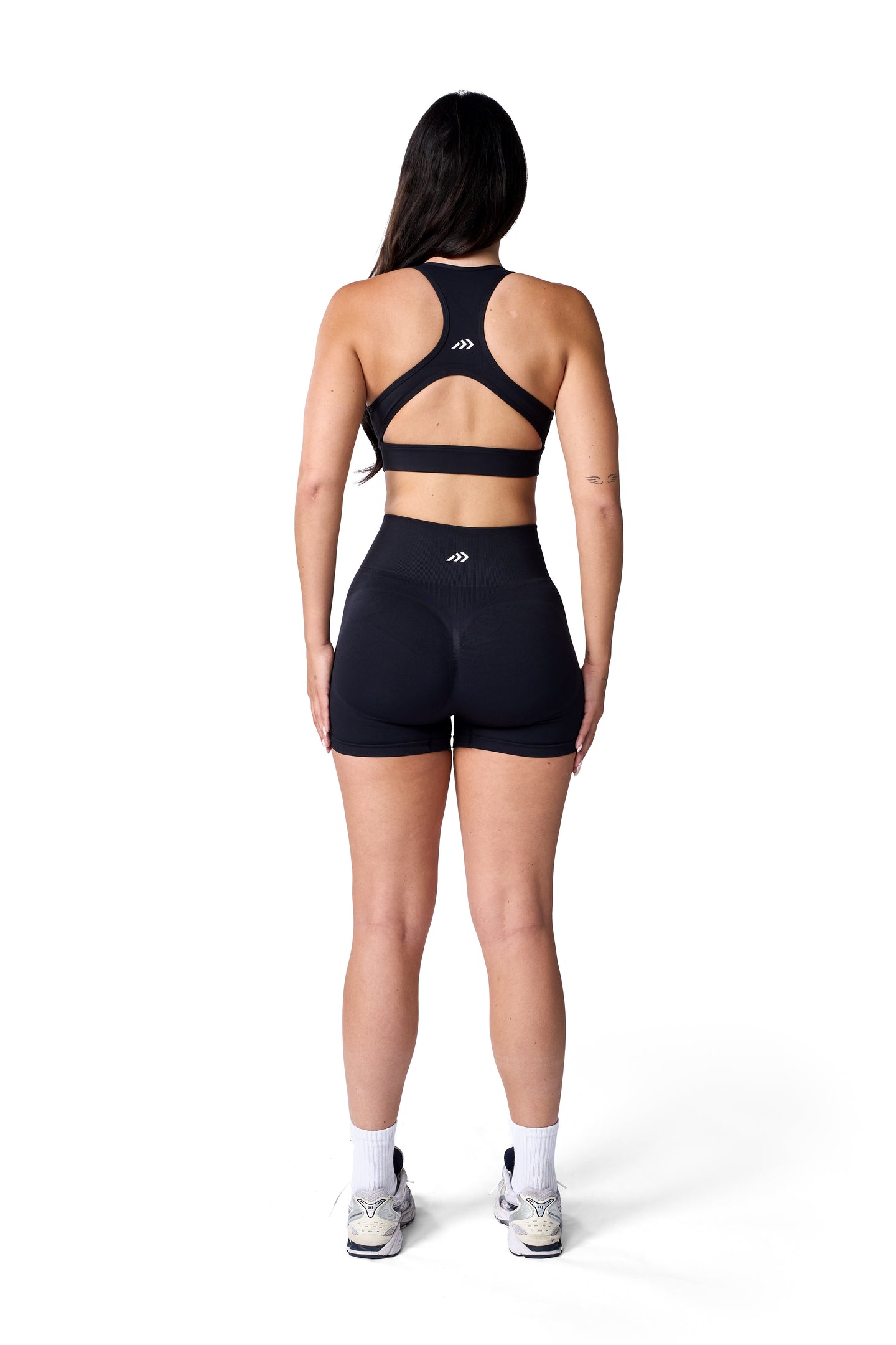Cut Out Sports Bra In Black
