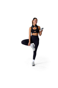 Elara Sports Bra In Black + Elevate Legging in Black
