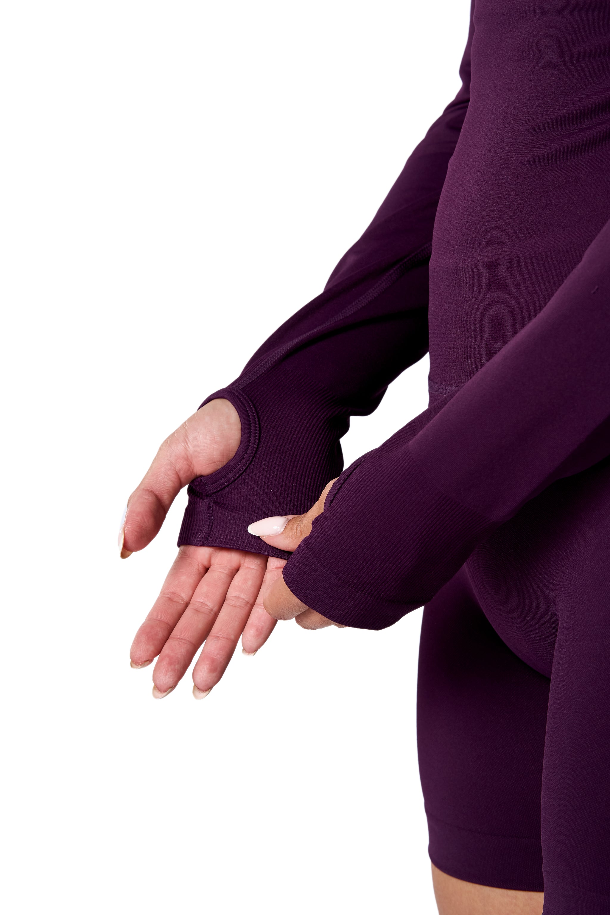 Super Sculpt 1/4 Zip Up In Grape