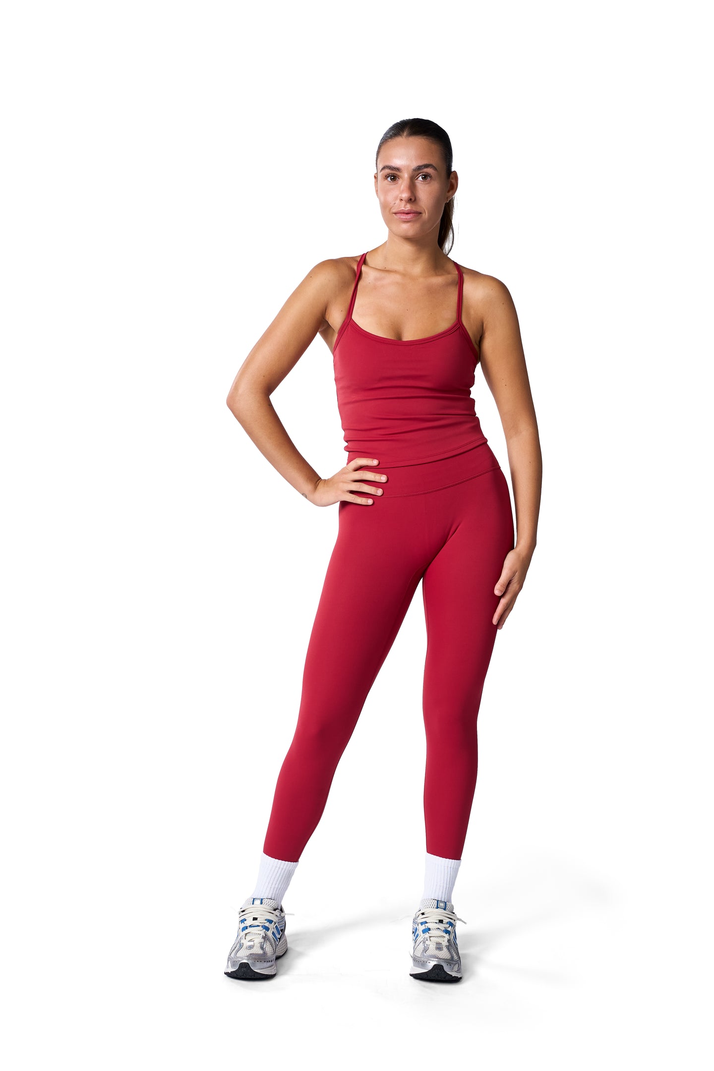 Essential Leggings In Candy Red