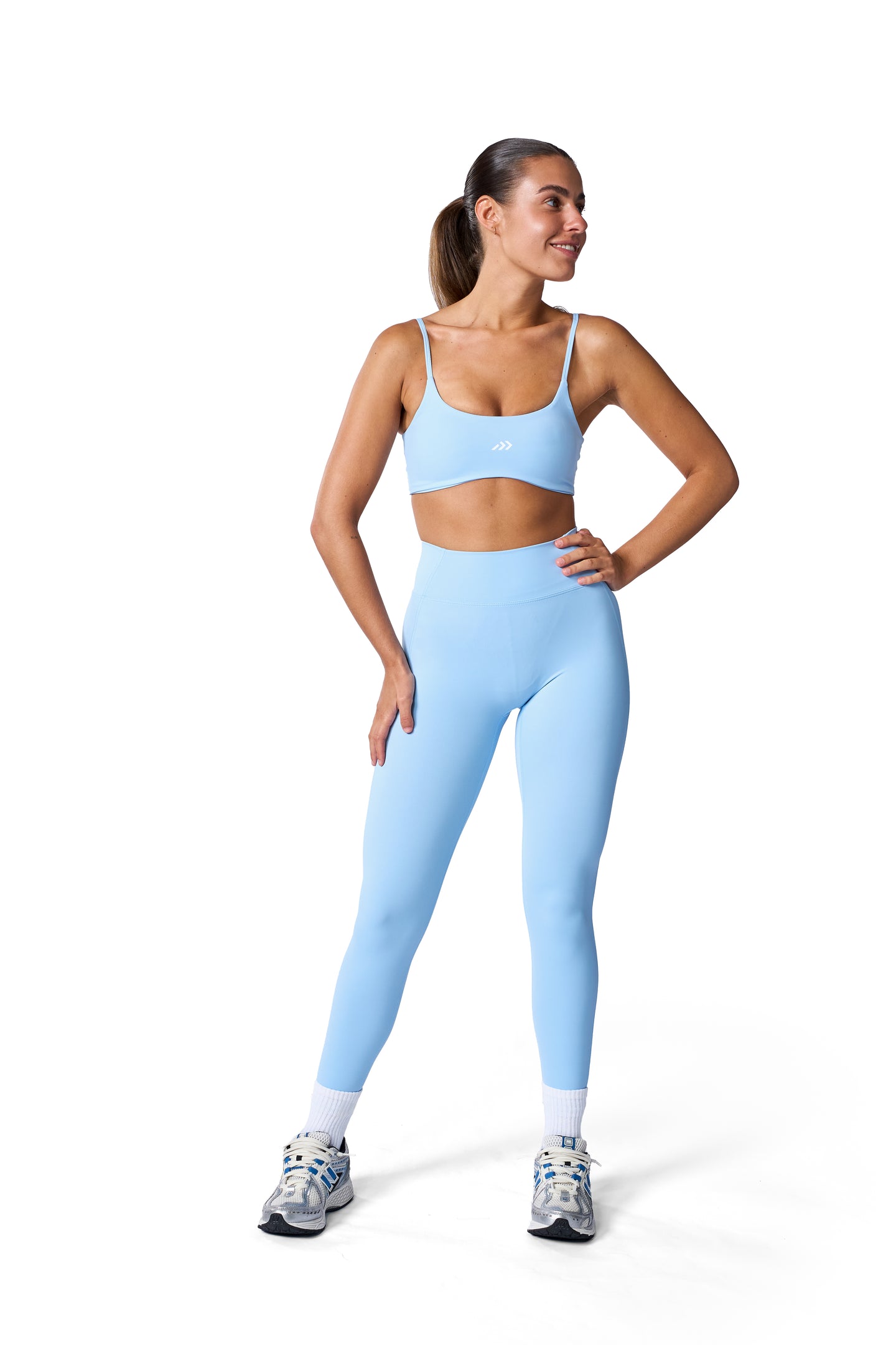 Soft Active Leggings In Soft Blue