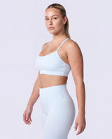 Racerback Sports Bra In Blue + Balance Leggings In Blue