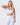 Racerback Sports Bra In Blue + Balance Leggings In Blue