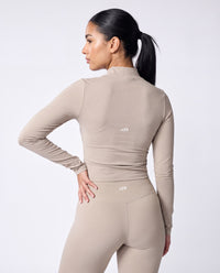 Soft Active 1/4 Zip Pullover In Dessert + Soft Active Leggings In Dessert