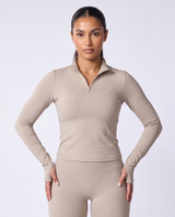 Soft Active 1/4 Zip Pullover In Dessert + Soft Active Leggings In Dessert