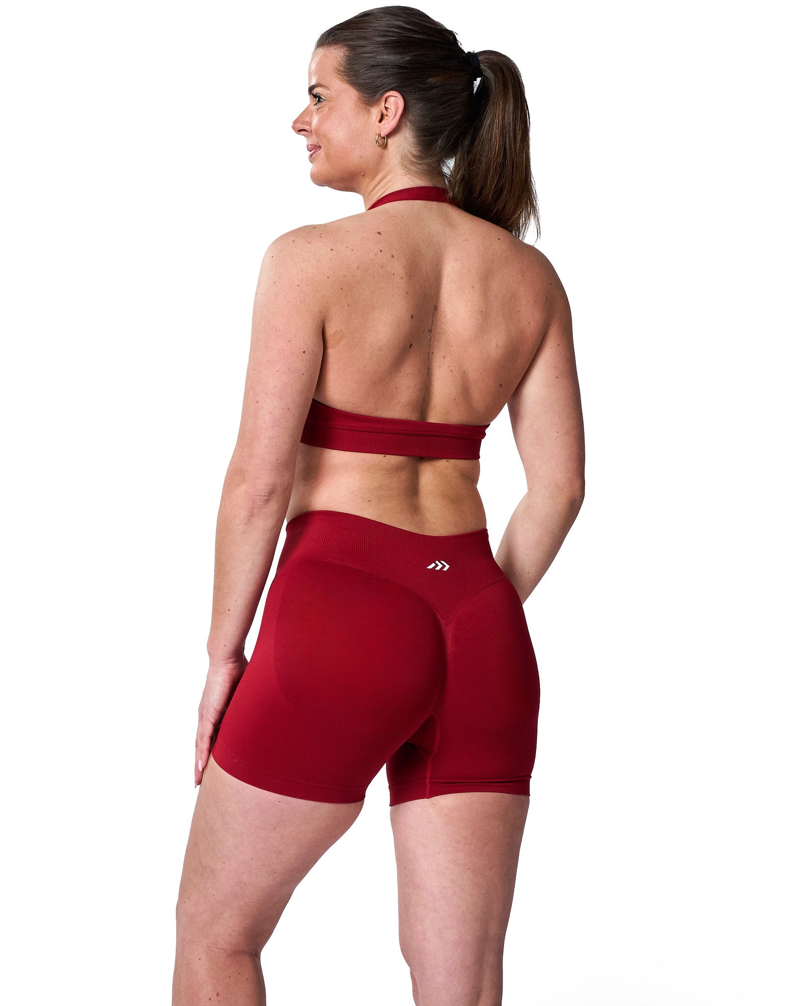 Intensity Halterneck Bra In Velvet Red