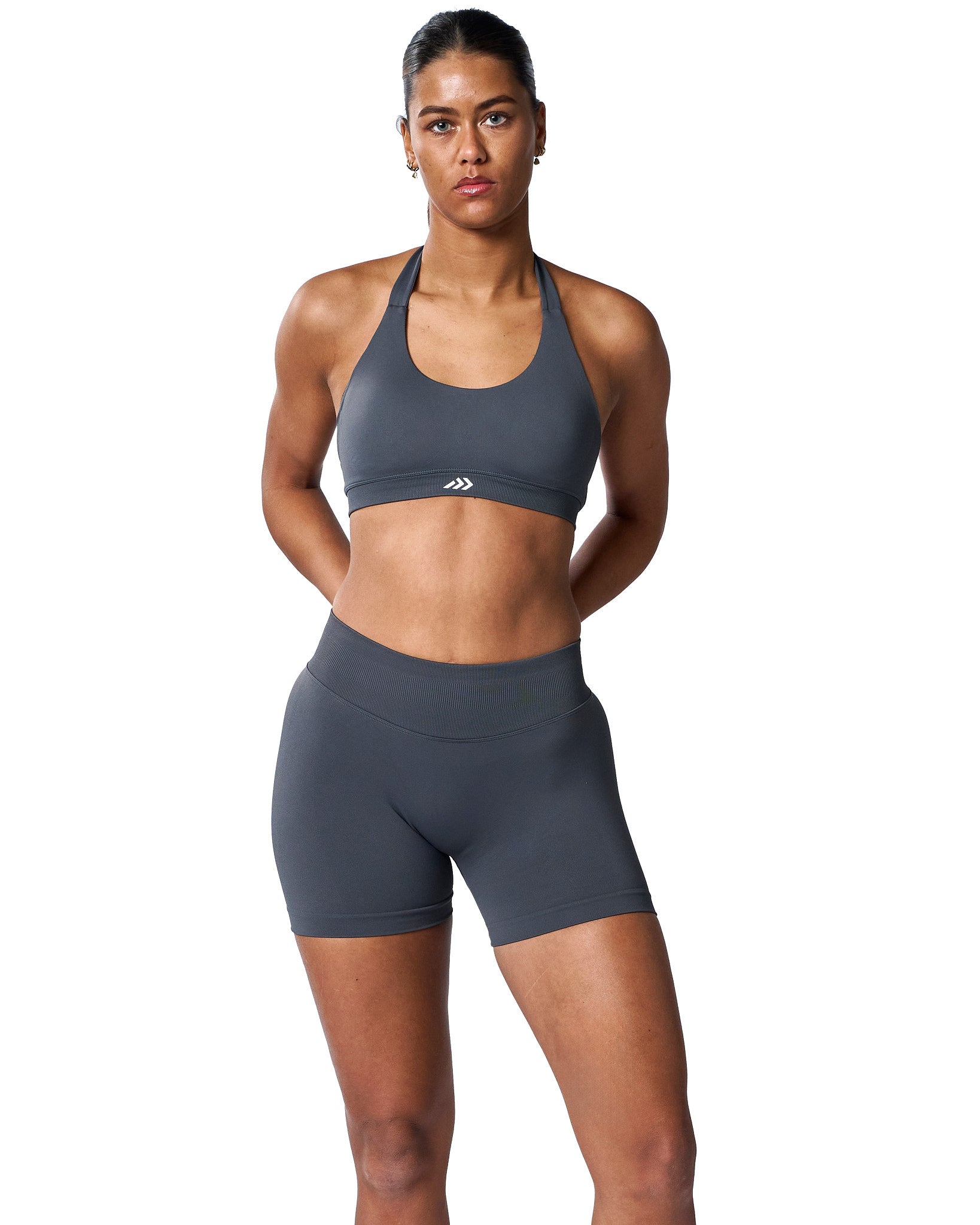 Intensity Halterneck Bra In Steel Grey