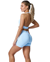 Intensity Halterneck Bra In Ice Blue