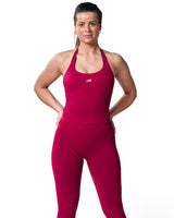 Intensity Halter Top In Cherry Blush