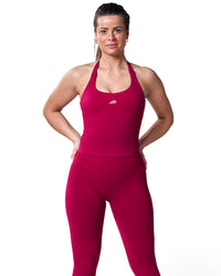 Intensity Halter Top In Cherry Blush